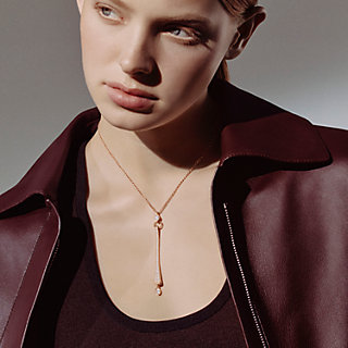 アクセサリー hermes HERMES エルメス ネックレス ミニポップH アッシュ H147992FP98